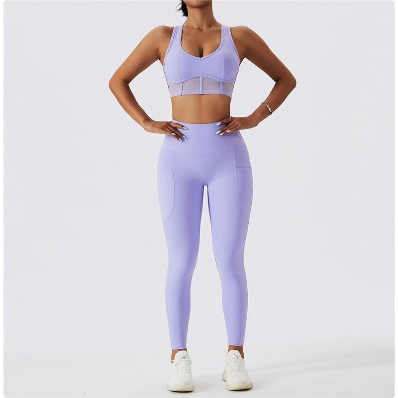 PowerPulse Purple - Legging - Activewear-Leggings - LeBridge