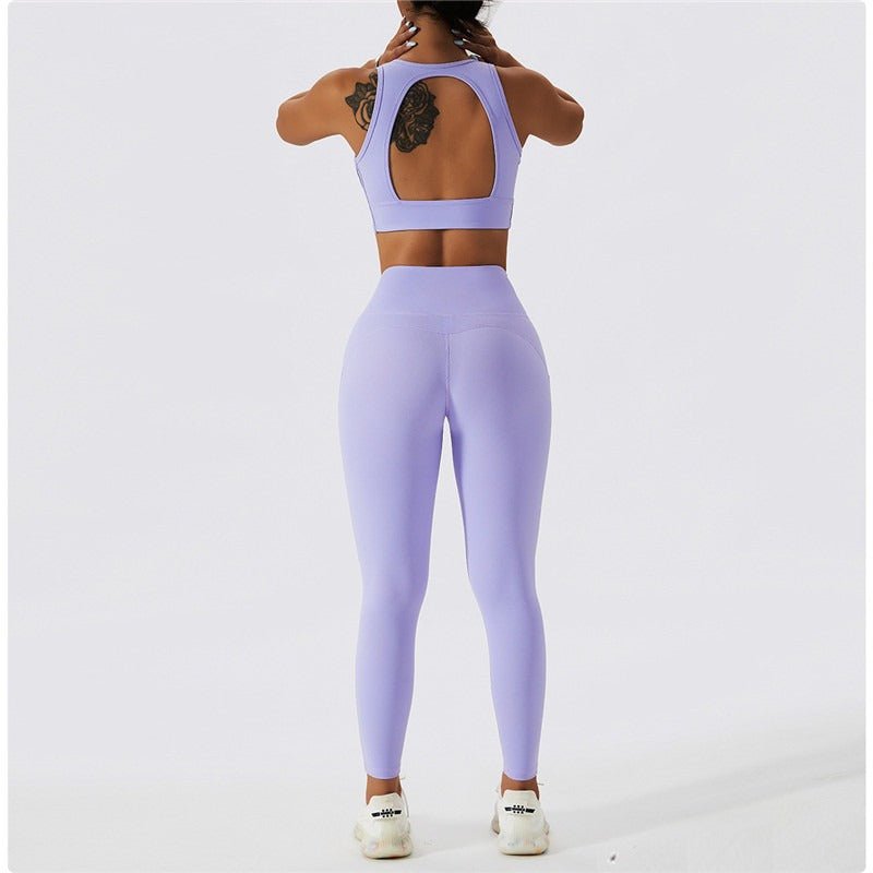 PowerPulse Purple - Legging - Activewear-Leggings - LeBridge