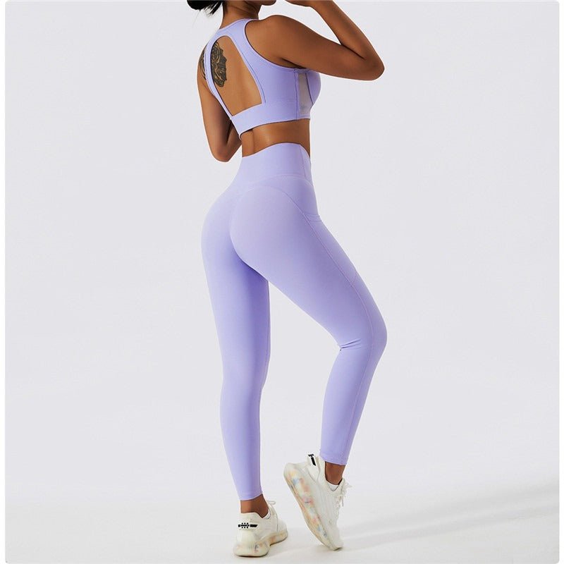 PowerPulse Purple - Legging - Activewear-Leggings - LeBridge